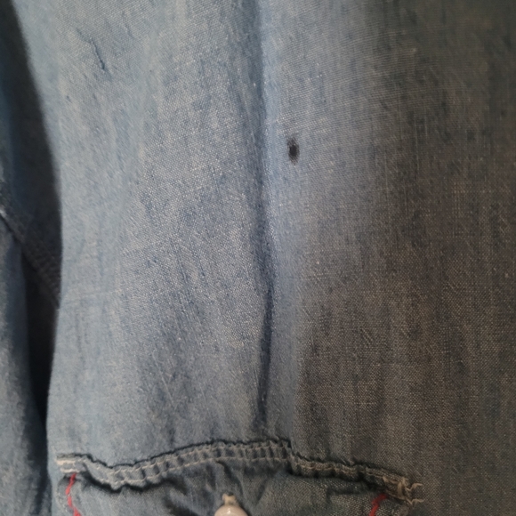 Big Mac JCPenny Denim Plus Size XXL Embroidered Button DownVintage - Picture 5 of 7